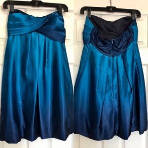 Blue Ombré Cocktail Dress